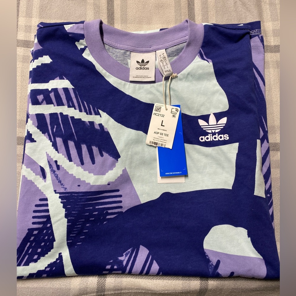 NWT - Adidas Originals ADIPLAY ALL OVER PRINT TEE AOP T Shirt